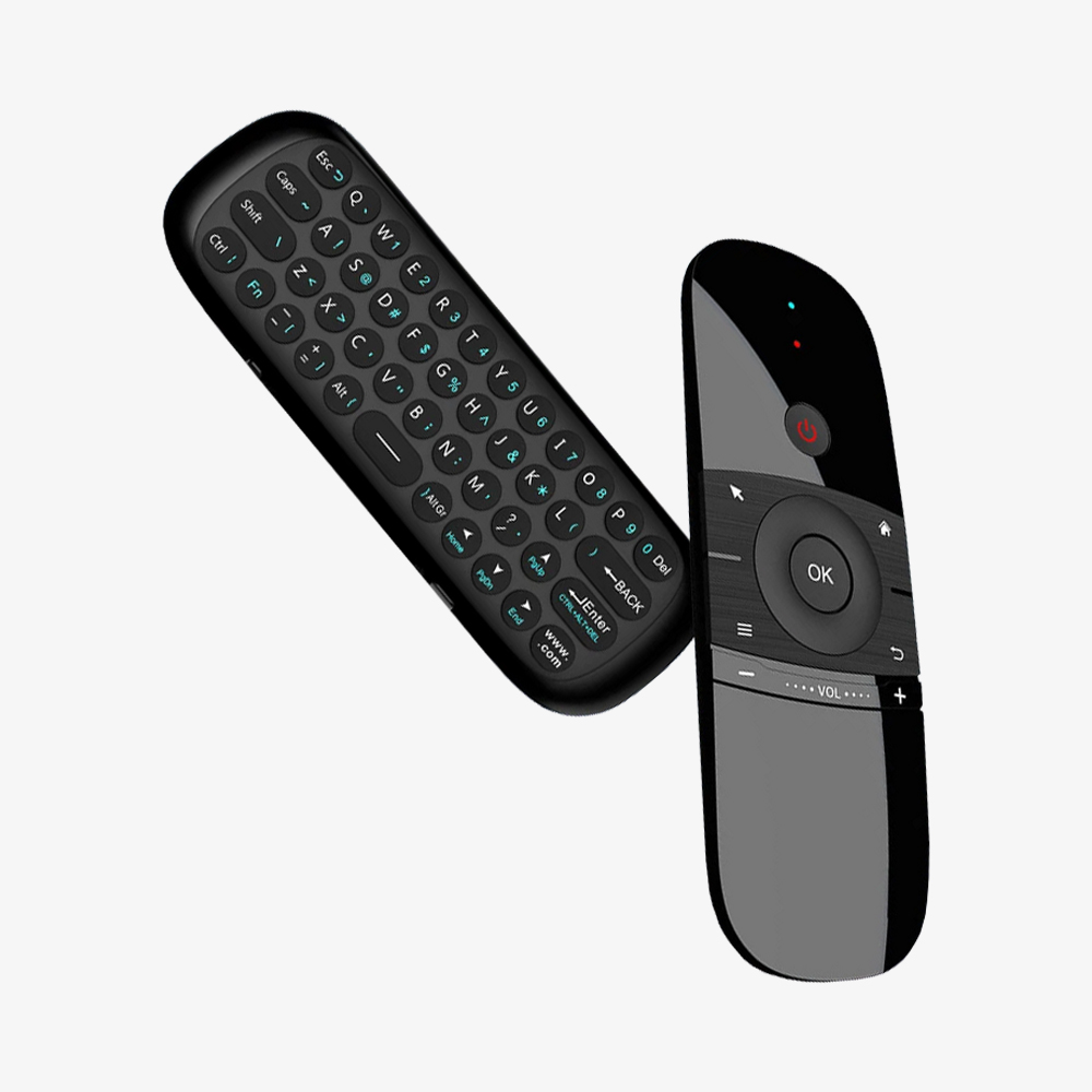 Wechip W1 Air Mouse 2.4G Clavier sans fil Télécommande IR Apprentissage à distance 6 axes Motion Sense pour Smart TV, Android TV, Box PC